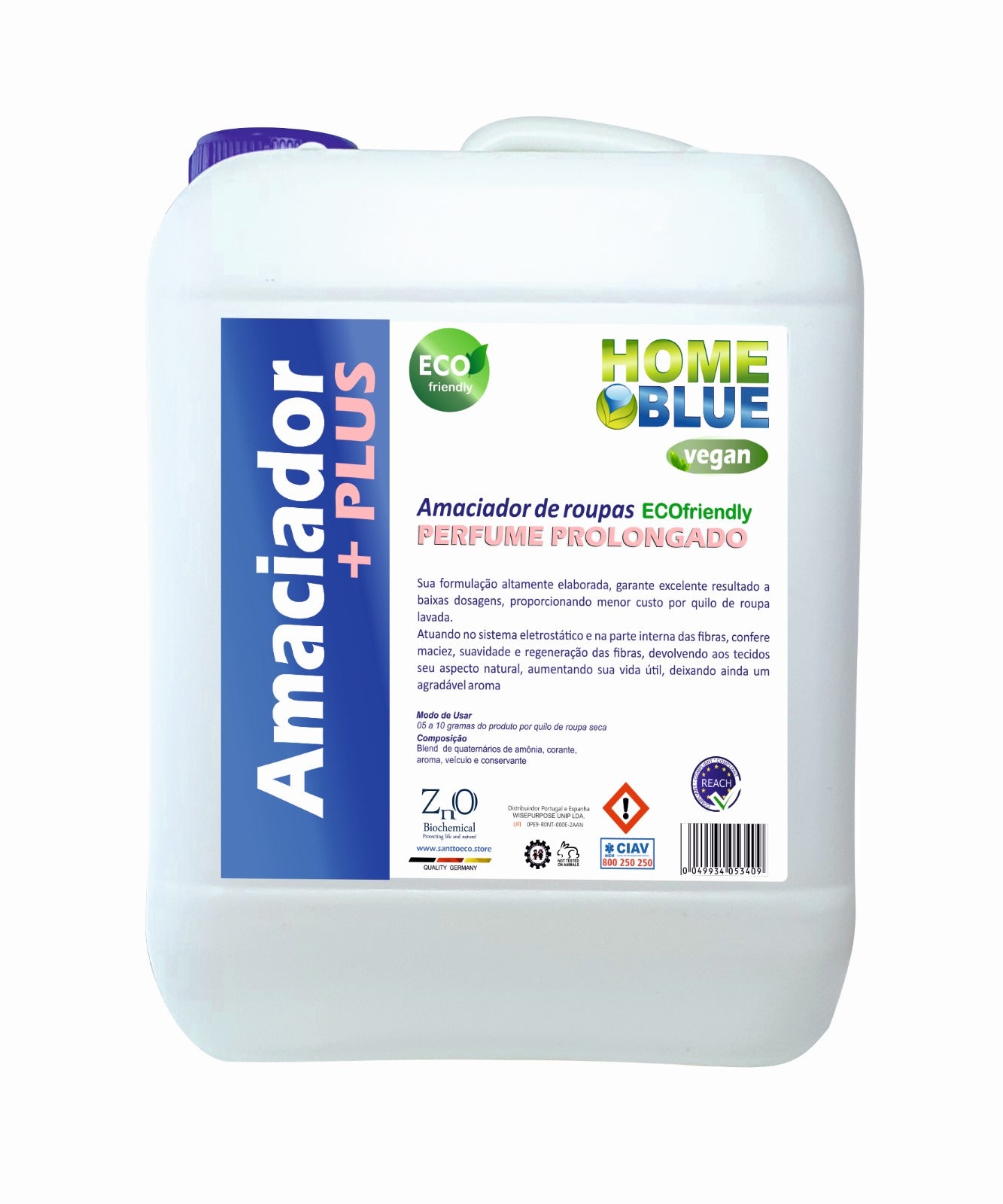 Home Blue Amaciador Perfume Prolongado 20L