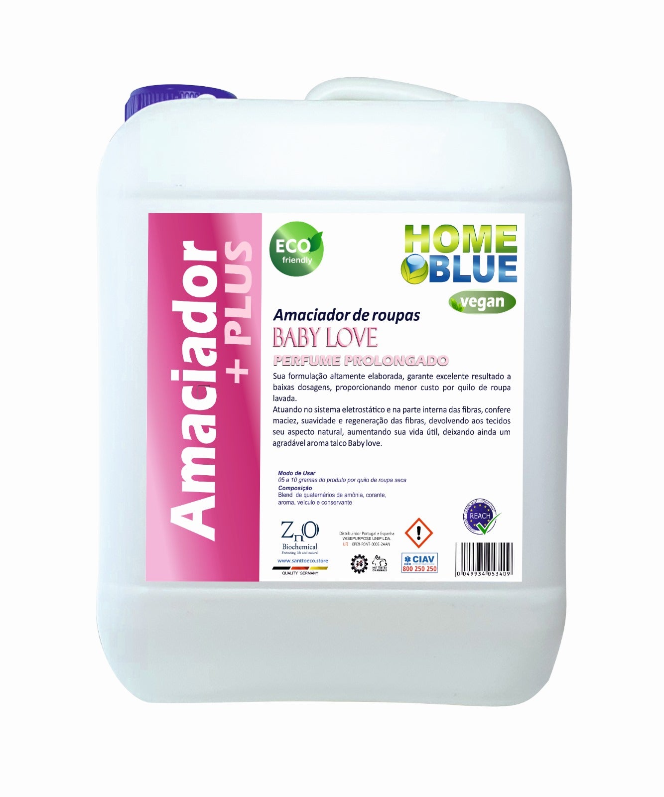 Home Blue Amaciador de Roupas Baby Love 20L