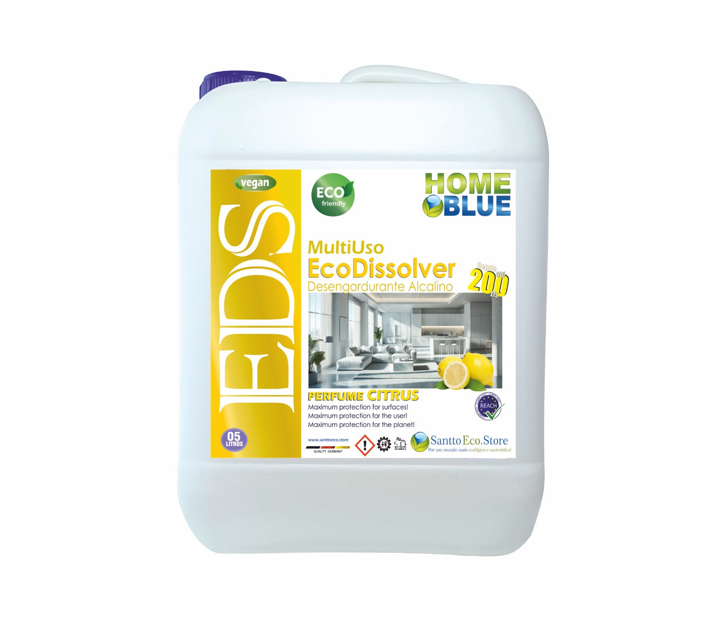 Home Blue Multiuso Ecodissolver Citrus 5L