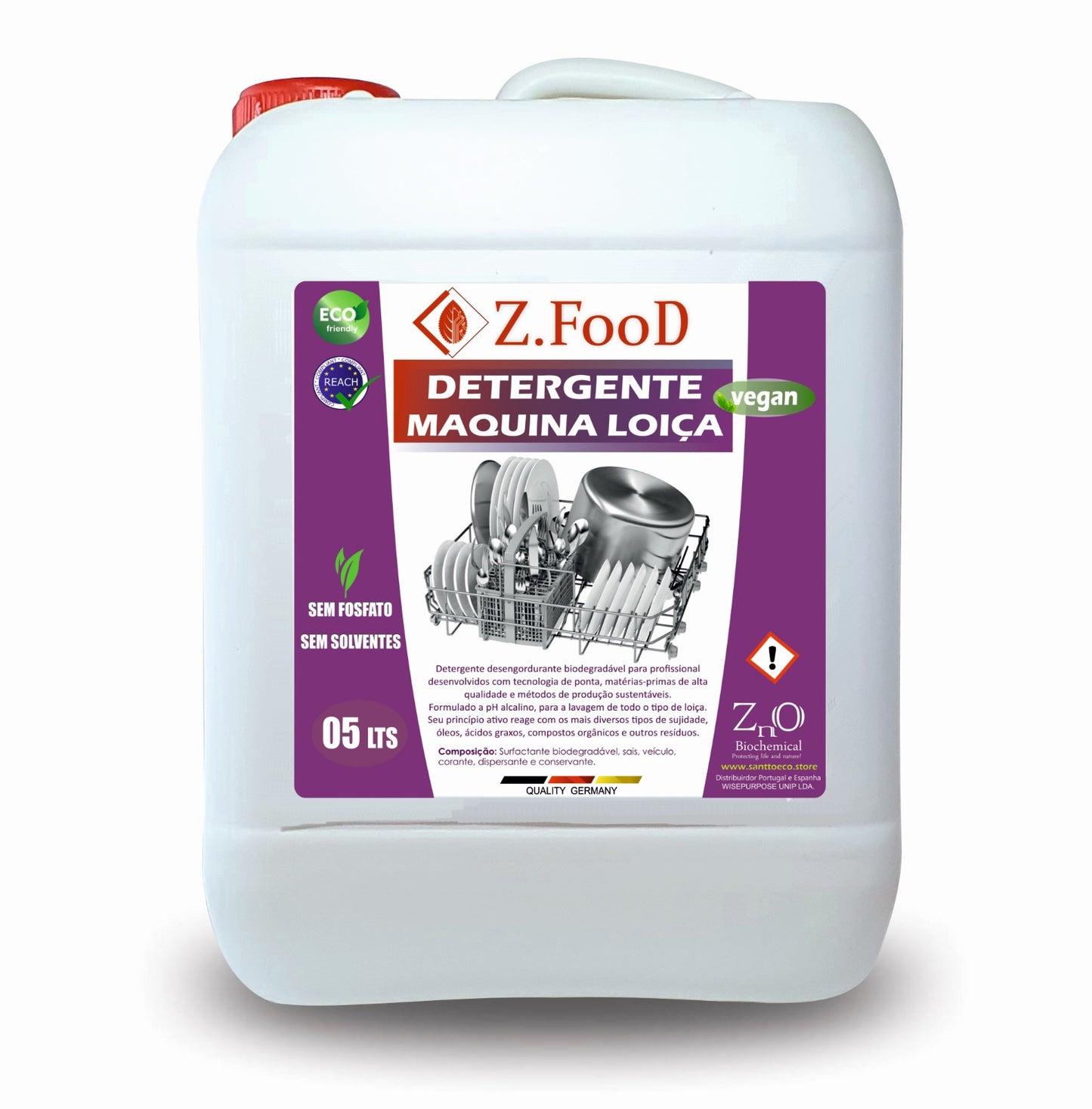 Z. Food Detergente para Maquina de Lavar 5L