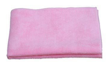 PANO DE MICROFIBRA ''TRICOT LUXE'' 80 X 40 CM ROSA