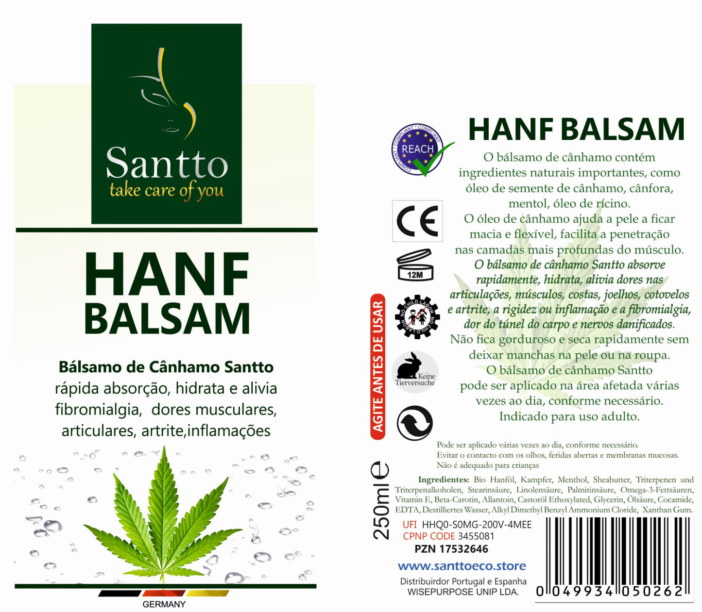 Hanf Balsam 250ml